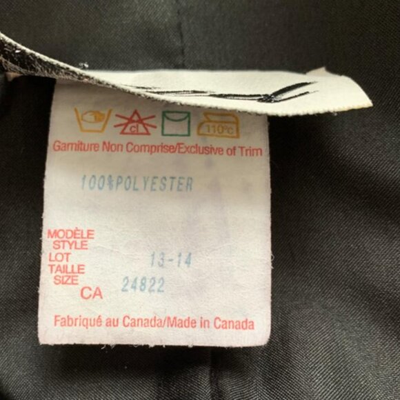 Vintage Grunge black and red maxi skirt, Red Size 13-14 Houndstooth pattern - Picture 4 of 4